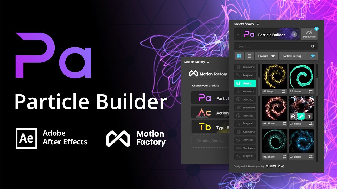 Particle Builder Plugin Free After Effects Motion Factory Toolkit Youtube