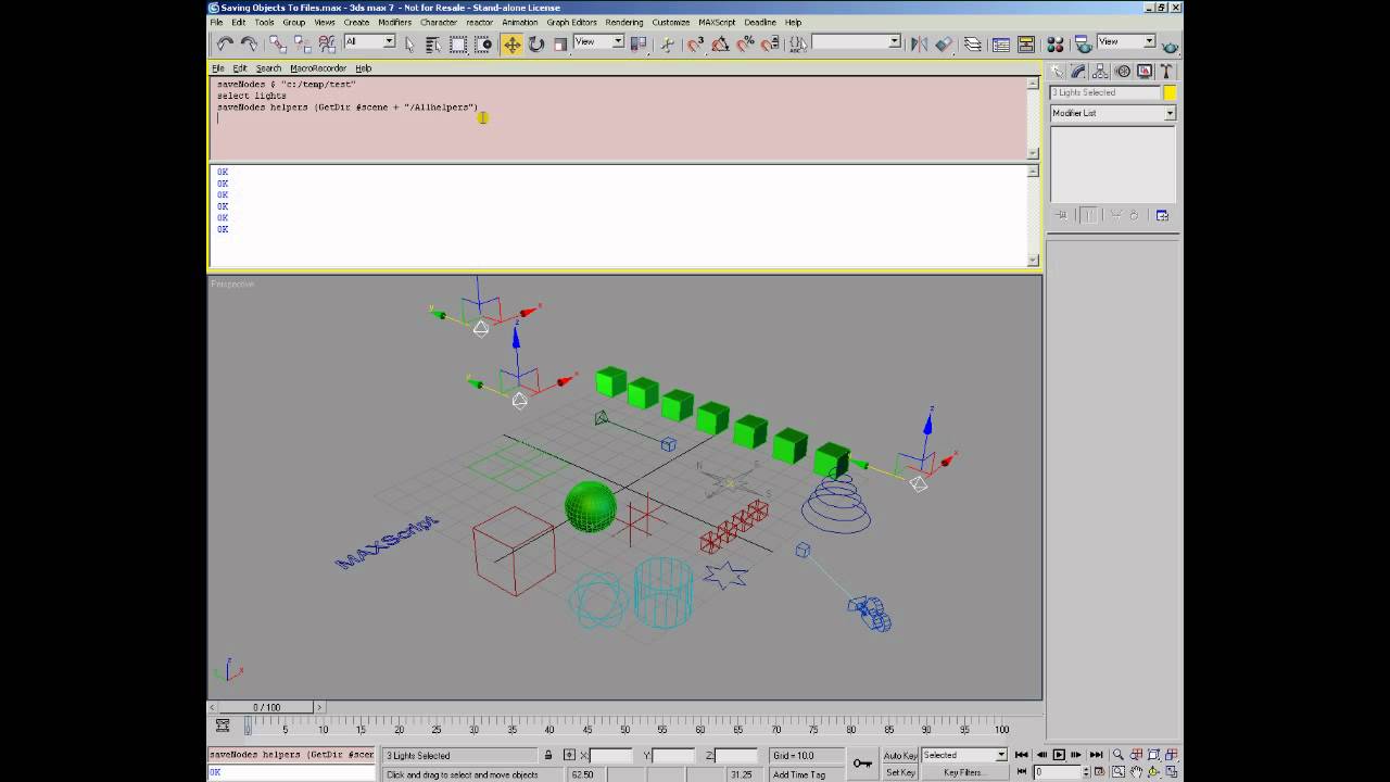 3DS MAX - CG Academy Tutorials Serie 13 ] - [ 12 - Saving Objects - Pt ...