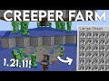 NEW UPDATED Minecraft 1 21 11 CREEPER FARM TUTORIAL Without Cats