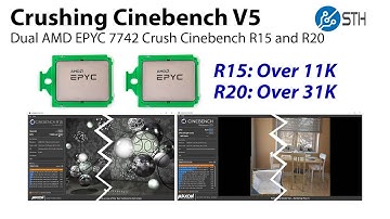 Crushing Cinebench V5 Dual AMD EPYC 7742 CPUs and 256 Threads