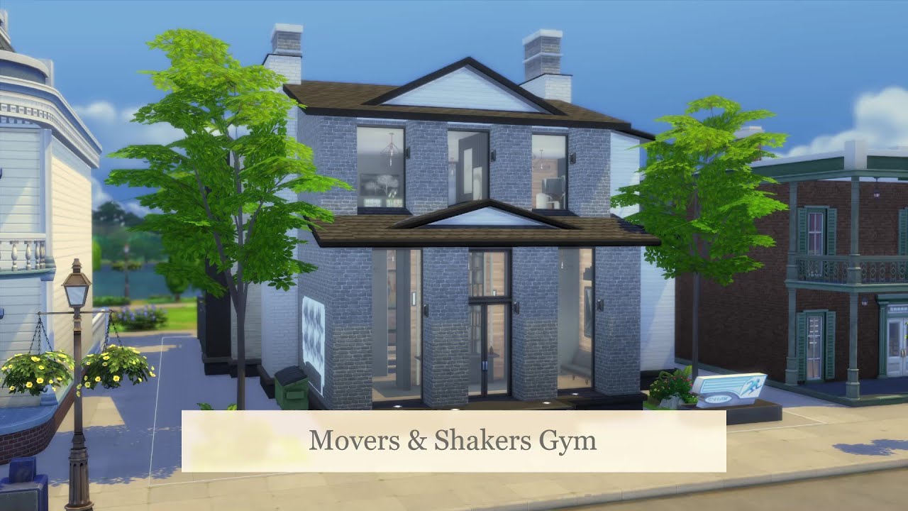 Movers & Shakers Gym The Sims 4 Speedbuild YouTube