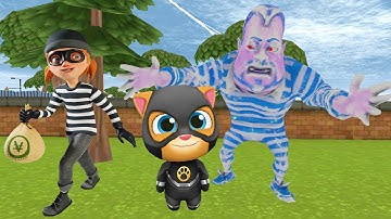 Dark Riddle 4.0.2 vs Talking Tom Guld Run ( SUPER GINGER vs Prisoner )