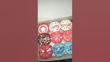 Thumbnail of topingan donat karakter ulang tahun #shorts