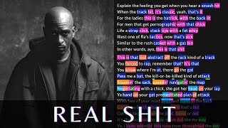 Rakim - Real Shit | Lyrics, Rhymes Highlighted