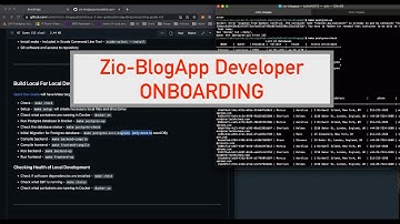 Zio-Blogapp Developer Onboarding Instructions