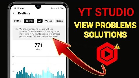 YTStudio Down Realtime Data YT Studio is experiencing system problems. Realtime data problem