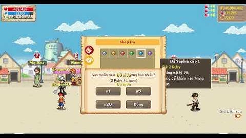 [Khảm đá] Ghép đá cấp 1 lên cấp 6 game Hải tặc tí hon