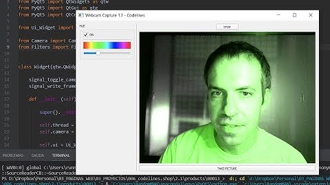 Color filter to webcam | Python | OpenCV | PyQT |