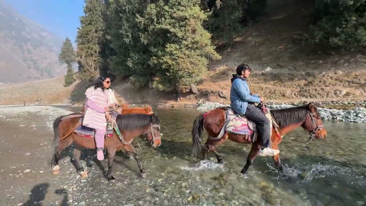 Horse riding at Pahalgam betaab valley 