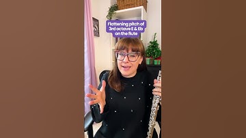 Alternative fingering on the flute to flatten 3rd octave E & Eb