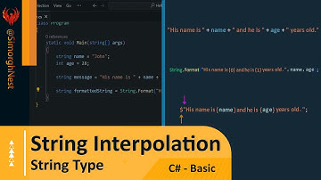 C# Tutorial - Basic - 040 - String Interpolation