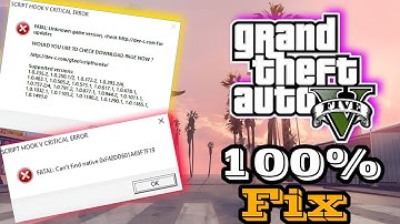 [SOLUTION]-SCRIPT HOOK V CRITICAL ERROR 2023-Script Hook V Update  Error Fix-Mods Not Working Error!