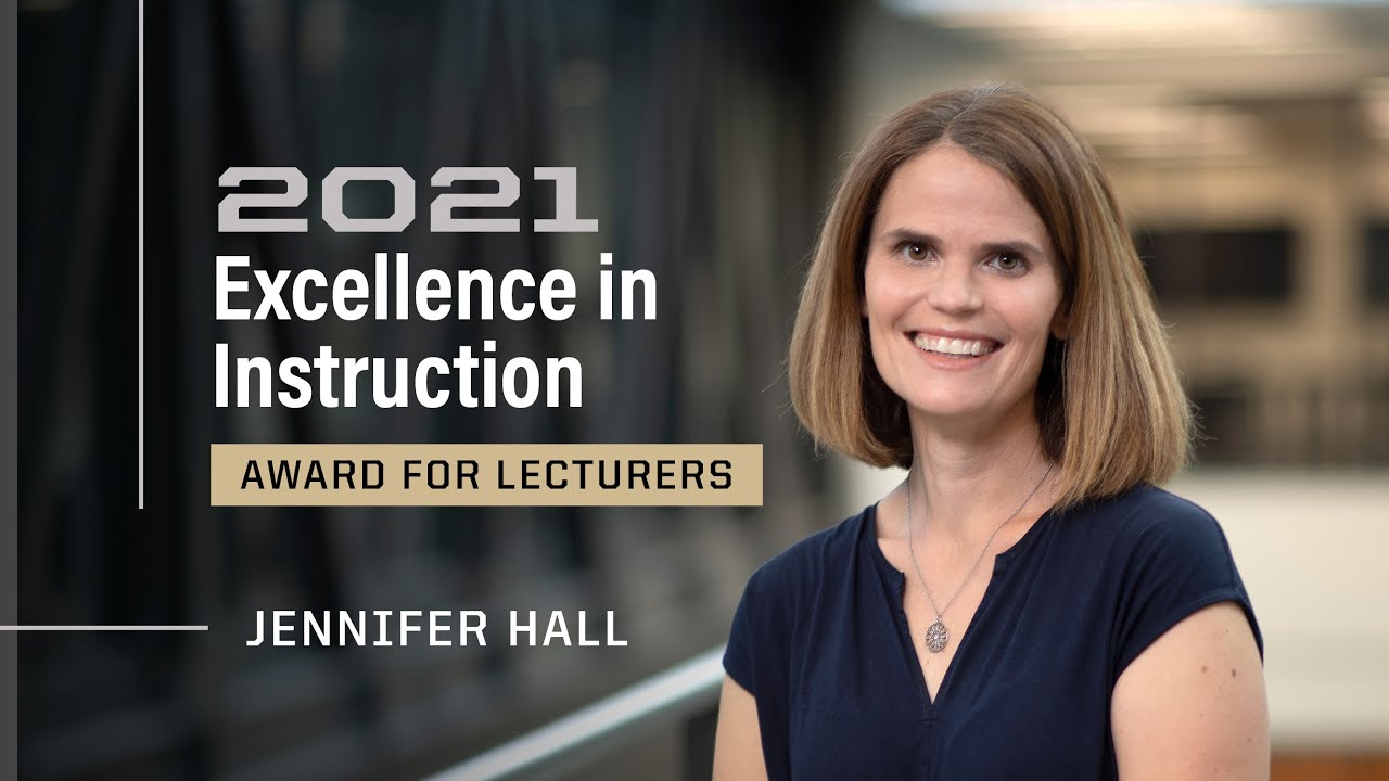 Purdue Professor Jennifer Hall Building Confidence in Students Through