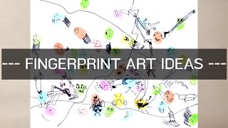 Easy & Fun Fingerprint Art Ideas I Art Tutorial For Kids Step By Step