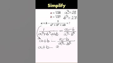 Simplify Algebraic Expression | Radicals #short #algebra #math