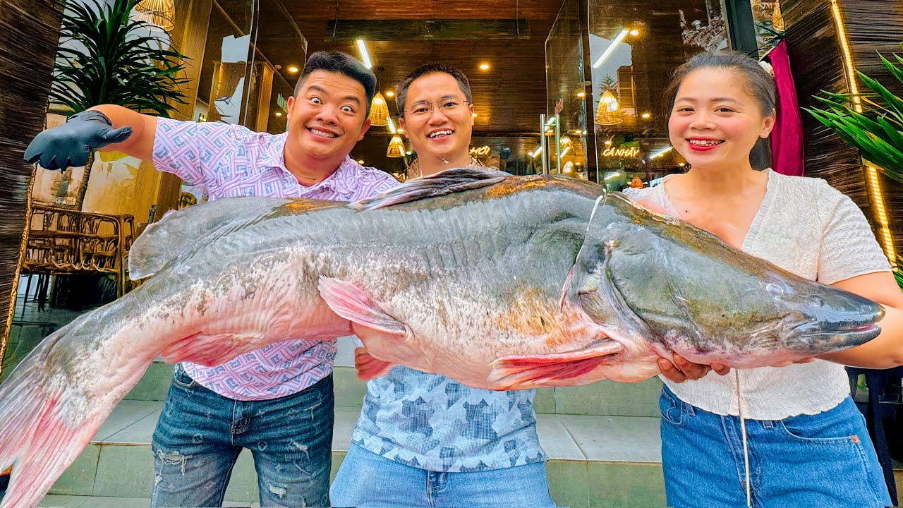 SAPA TV | ĐẠI TIỆC THUỶ QUÁI SÔNG ĐÀ CÁ LĂNG KHỔNG LỒ CHÀO ĐÓN PHẠM DŨNG PHAN DIỄM TẠI PHỞ SAPA TV