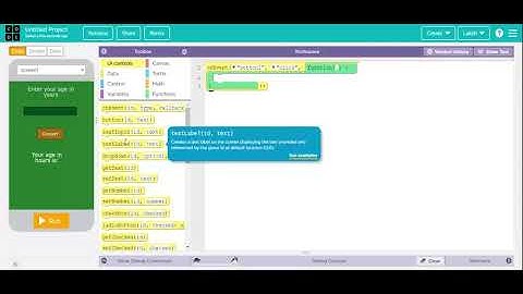 Age calculator on code.org #agecalculator