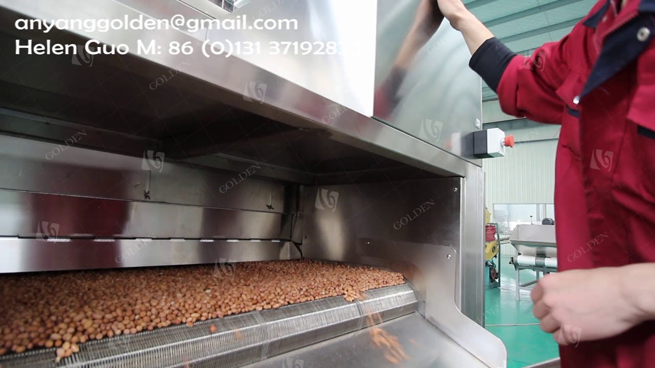 Peanut Roasting Line Salty Flavoring is After the Roaster Complete Roasting Plant Supplier in China