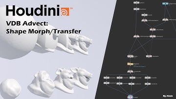Houdini VDB Advect: Shape Morph/Transfer
