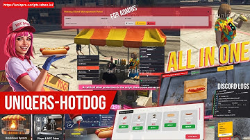 FREE Fivem Most Advanced and Detailed All In One Hot Dog script uniqers-hotdog #fivem #fivemscript