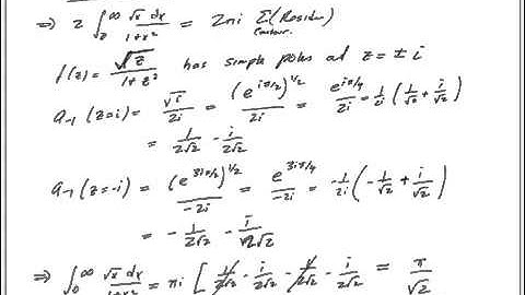 Contour Integral Examples II
