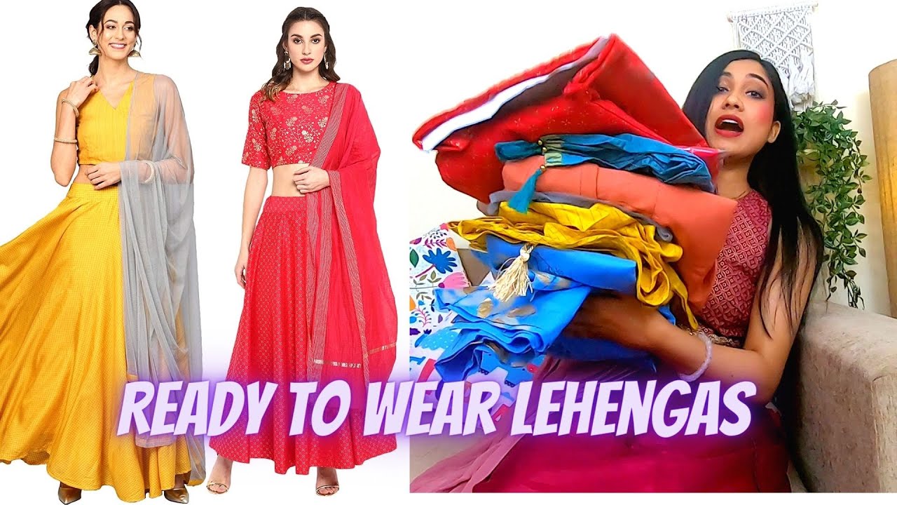 Amazon Ready to Wear Lehenga Choli Haul Online Lehenga Shopping
