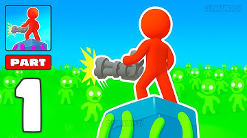 Z Bunker 3D Gameplay Walkthrough Deel 1 - Tutorial Vecht Zombie Oorlog Legercommandant (Android, ...