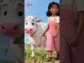 Canción de la Vaca y el Pequeño Ternero - Cow and Little Calf Song | Rhymes for Kids | Kids | Shorts