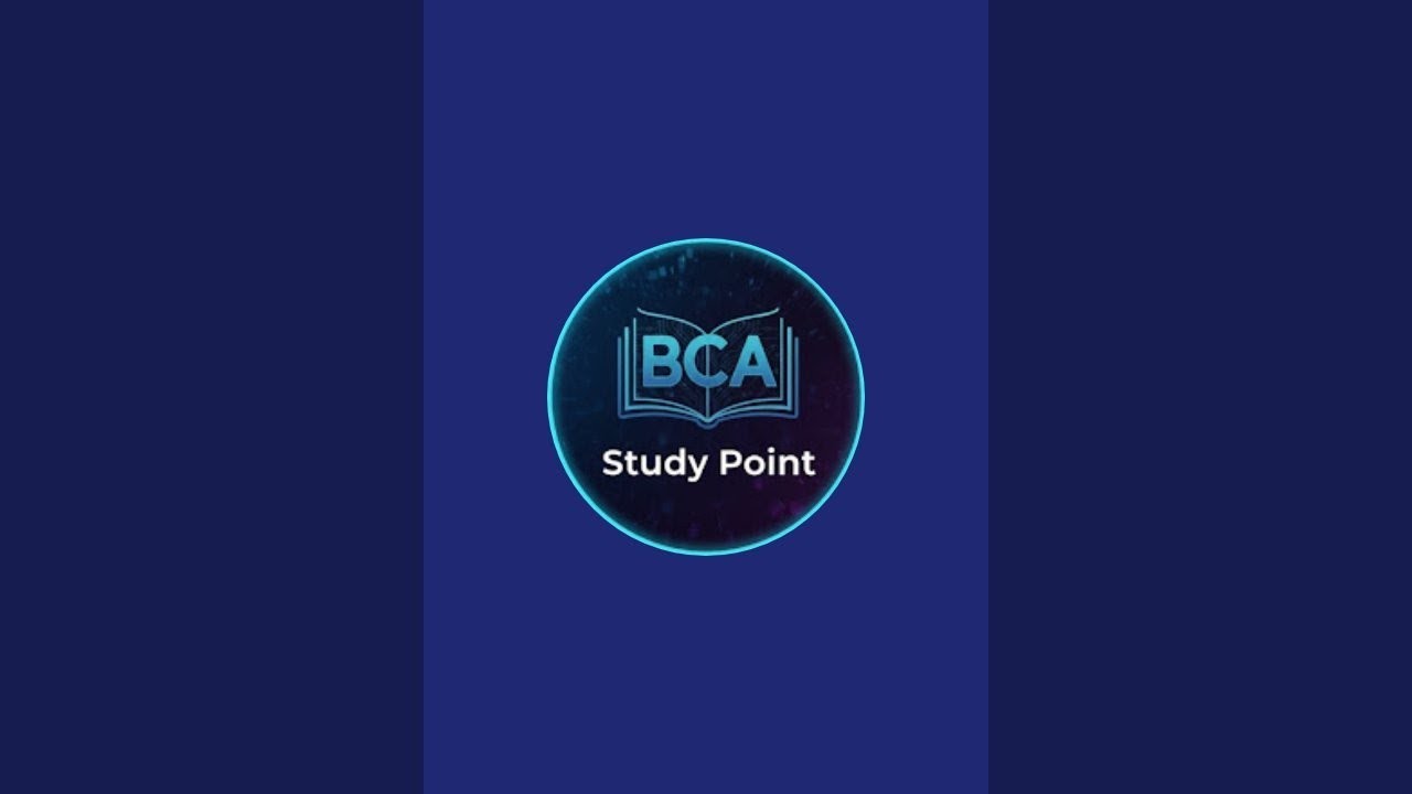 BCA study point is live - YouTube