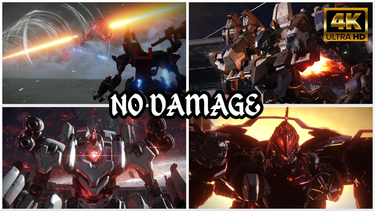 Armored Core 6 - Boss Fights (No Damage) - YouTube
