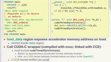 An introduction to OpenACC (Part 5); Alistair Hart (Cray)