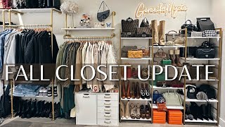 FALL CLOSET UPDATE: Organizing, Purging, Aesthetically Pleasing Closet | GeranikaMycia