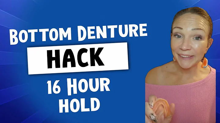 How I GLUE IN my BOTTOM DENTURE for ALL DAY HOLD!