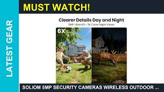 SOLIOM 5MP Security Cameras Wireless Outdoor No Review Is it Worth it