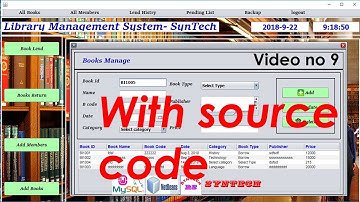 Java Library management system - step by step complete tutorial with source code #09