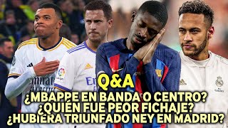 Demebele o Hazard ¿quién fue PEOR FICHAJE? ¿le quitaría el PUESTO Mbappe a Vinícius?-Q&A