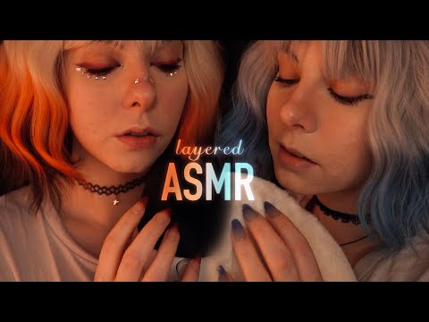 layered ASMR | "Relax, Sksk, TkTk" Sleepy Whispering, Slow Foam Mic Scratching & Soft Fuzzy Sounds