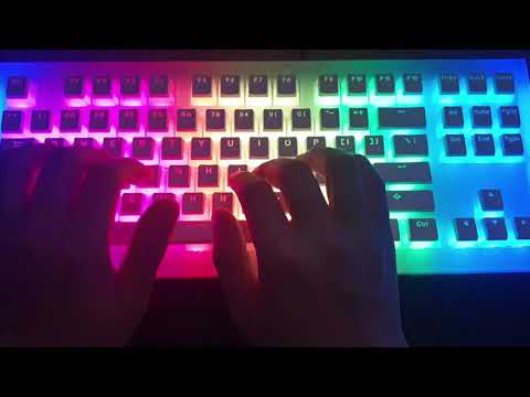 게이트론 황축(슈퍼루브 스프레이 윤활, 닌자87 아크 XD)((Lubed gateron yellow / SUPER LUBE SPRAY / NINJA 87 ARC XD)