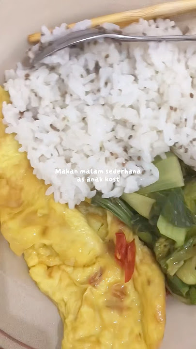 Makan malam sederhana as anak kost #resepsimple #minivlog #lazycooking #masaksatset #chiaseeds