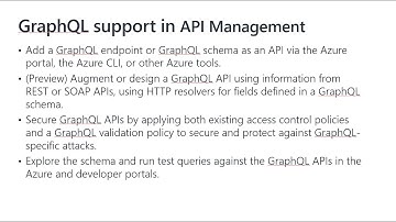 GraphQL support in API Management (Preview)