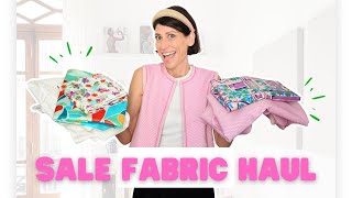 SALE Fabric Haul and SEWING Plans