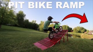 INSANE PIT BIKE FREESTYLE RAMP!!!