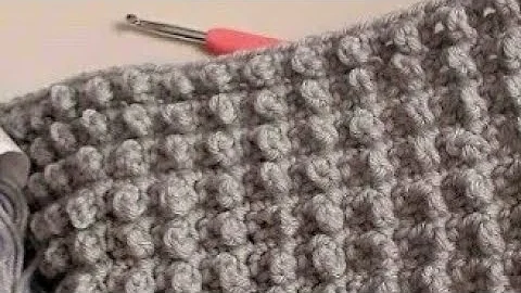 FAST Crochet Blanket. The Berry Stitch NO CLUSTERS