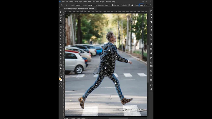 Move Body Parts in Photoshop Using Puppet Warp Tool #shorts