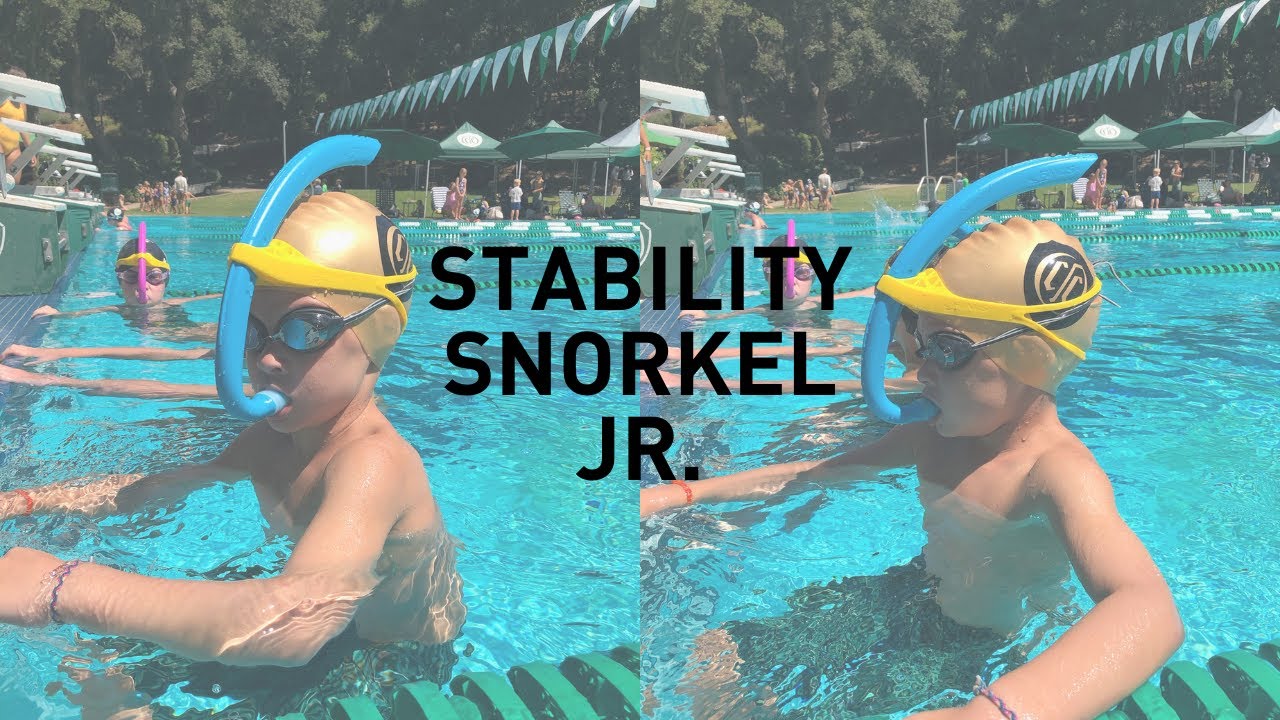 FINIS Stability Snorkel White - Tuba Frontal Natation - Les4Nages