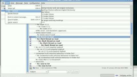 Claws Mail Python Scripting Demo