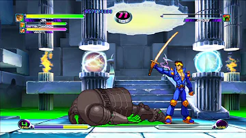 Marvel VS Capcom 2 - Hayato/Jin/Captain Commando - Expert Difficulty Playthrough