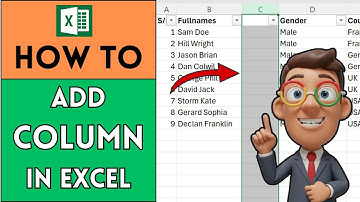 How to Add a Column in Excel | Step-by-Step Tutorial | Excel Tutorials #excel