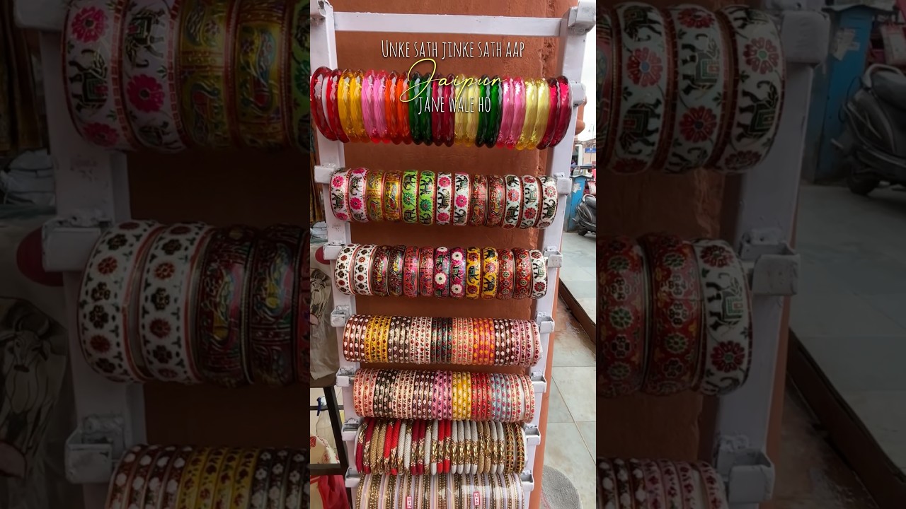 Jaipur’s famous Glass bangles 😍 