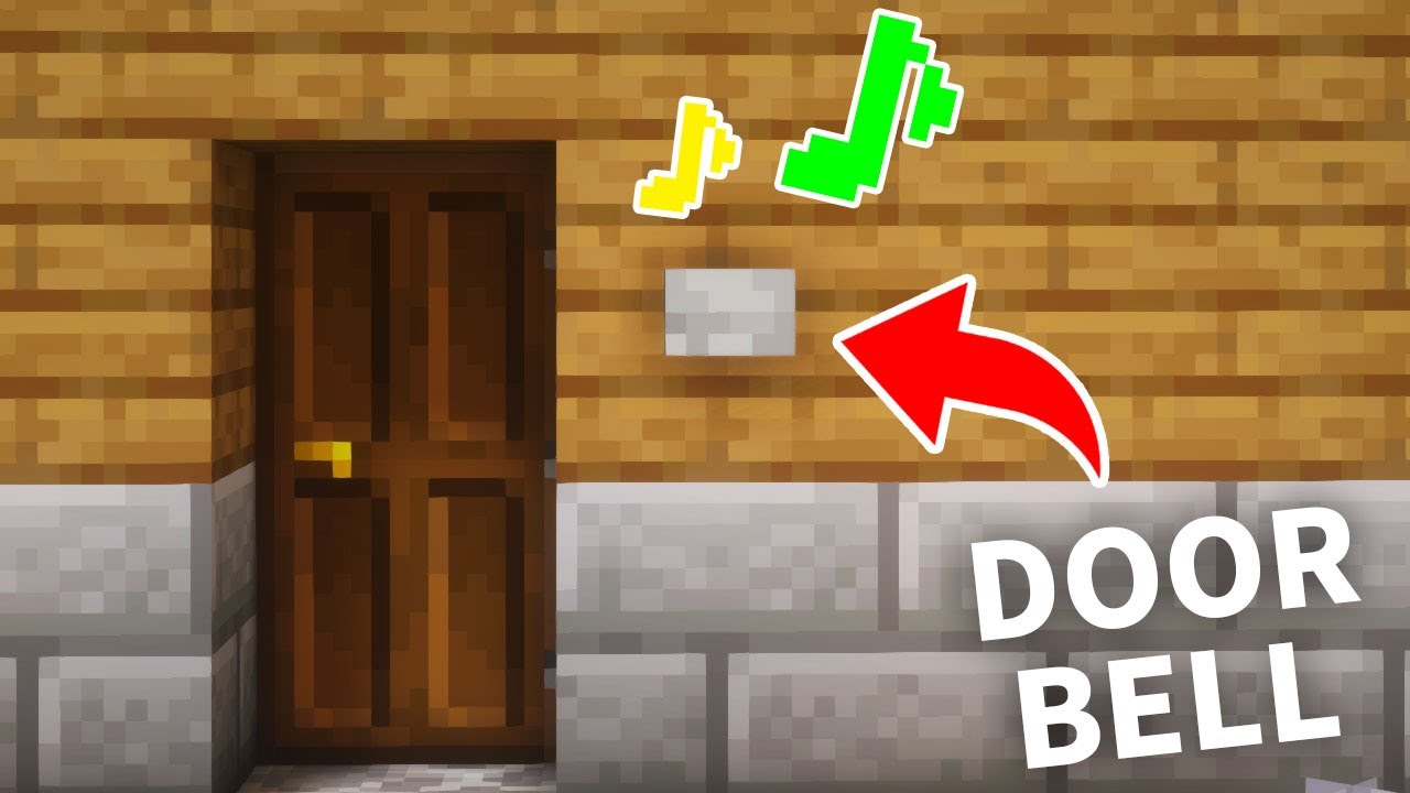 Minecraft How To Make A Doorbell Youtube